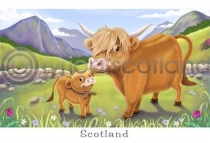 Highland Cow Cartoon (HA6)