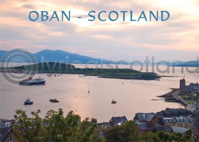 Oban Bay Sunset - Scotland Magnet (H)