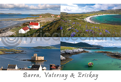 Barra - Barra, Vatersay & Eriskay Composite Postcard (HA6)