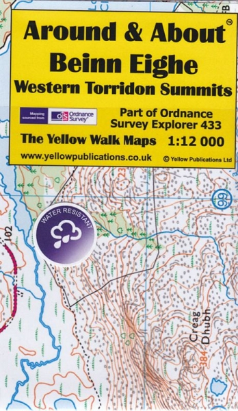 A&A Map Beinn Eighe, Western Torridon Summits