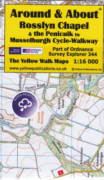 A&A Map Rosslyn Chapel & Penicuik Musselburgh Cycle-Walkway