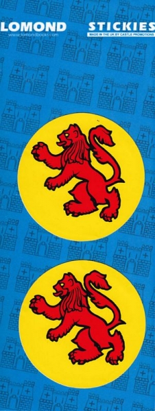 Lion Rampant Round x 2 Small Stickies