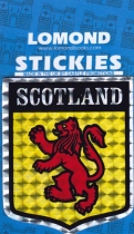 Scotland Glitter Foil Shield Stickies