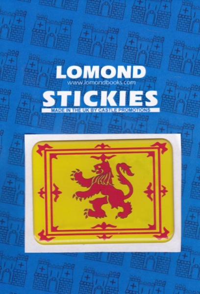 Lion Rampant Rectangle Polydome Stickies