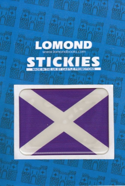 St Andrews Cross - Saltire Rectangle Pdome Stickies