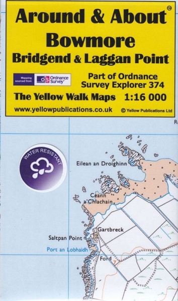 A&A Map Bowmore, Bridgend & Laggan Point, Islay